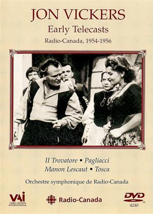 Rent Jon Vickers: Early Telecasts from Radio Canada Online DVD Rental