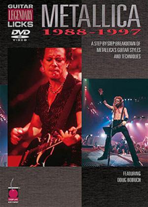Rent Legendary Guitar Licks: Metallica 1988-97 Online DVD Rental