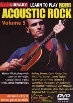 Rent Lick Library: Learn to Play Easy Acoustic Rock: Vol.5 Online DVD Rental