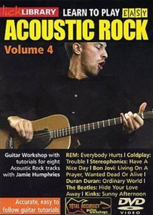 Rent Lick Library: Learn to Play Acoustic Rock: Vol.4 Online DVD Rental