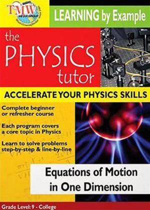 Rent Physics Tutor: Equations of Motion in One Dimension Online DVD Rental